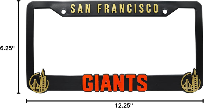 San Francisco Giants License Plate Frame Exclusive 3D License Plate Covers