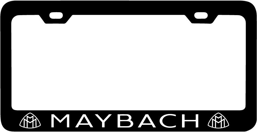 Maybach License Plate Frame – Stainless Steel With Laser Engraved Finish