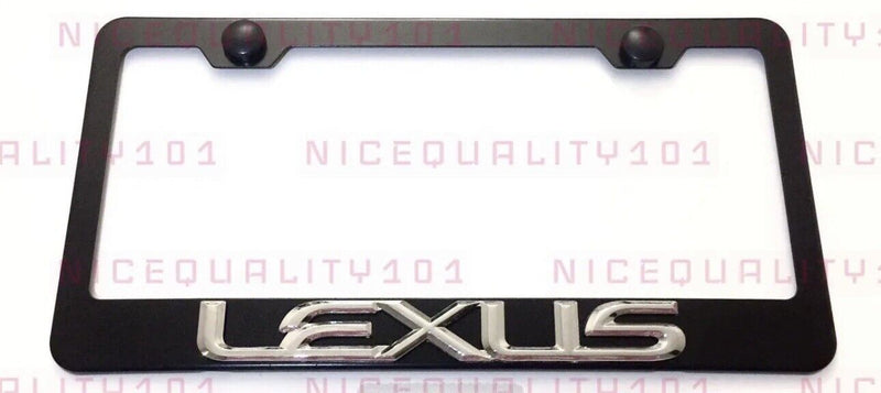 3D Lexus Stainless Steel Finished License Plate Frame Rust Free