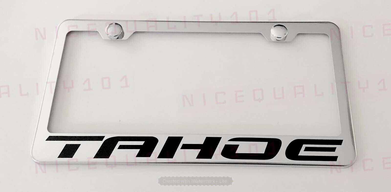 100% Stainless Steel License Plate Frame for Tahoe with