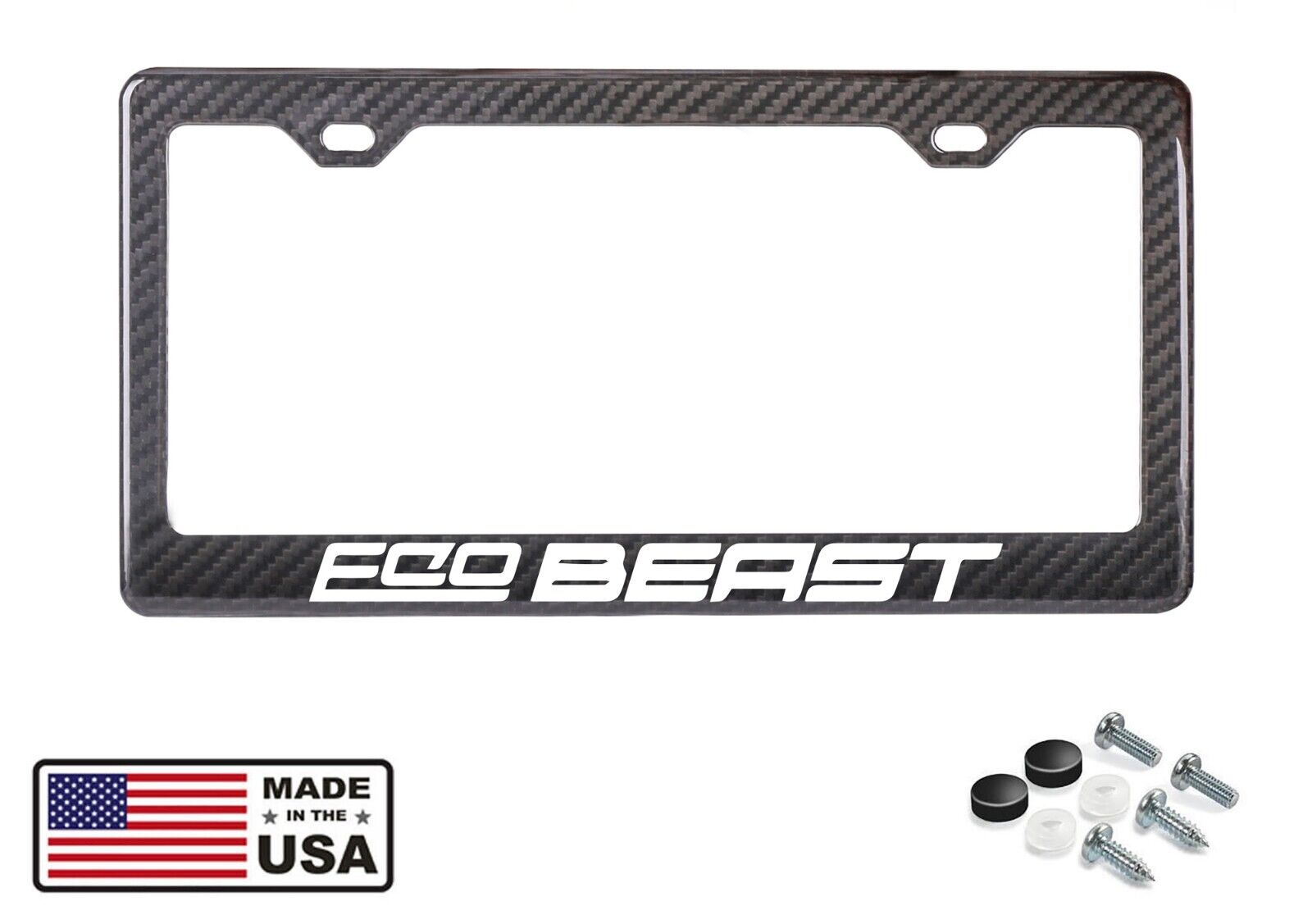 APR Carbon Fiber License Plate Backing 2018-up Ford Mustang