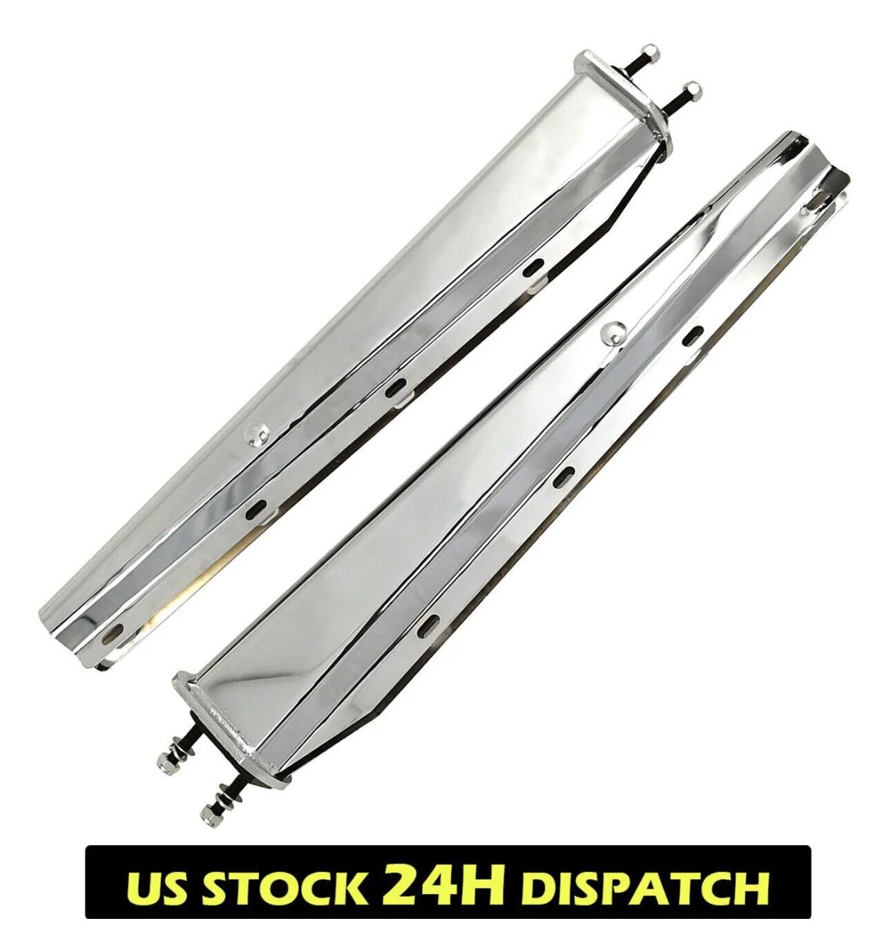 BST BSSP 2PCS Semi Trucks Spring Loaded Mud Flap Hanger Bracket Set Chrome Angled Bolt Spacing 2 1 2 2 5 For Commercial Truck Heavy Duty Hd Mudflap Hanger Right And Left Side