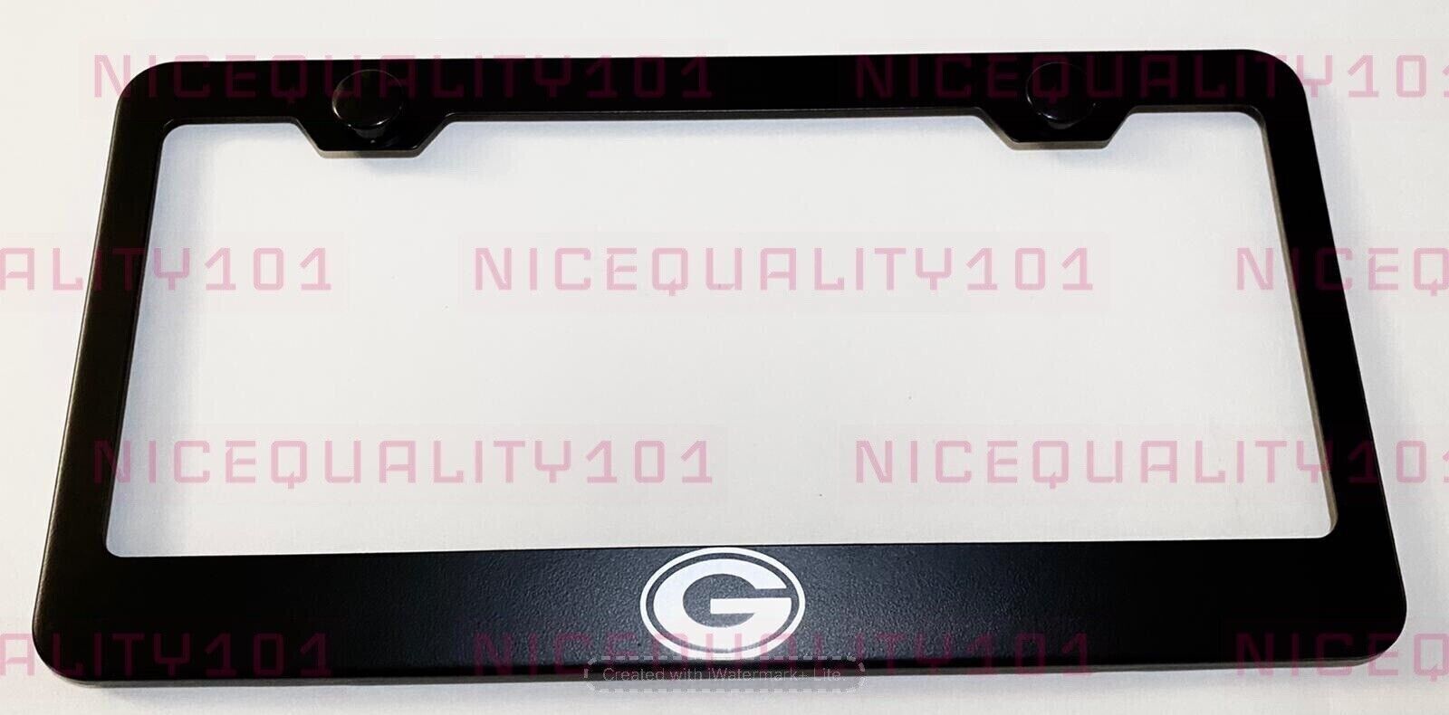 Laser Engraved Etched Quattro SLine Stainless Steel Finished License Plate Frame - Foto 12