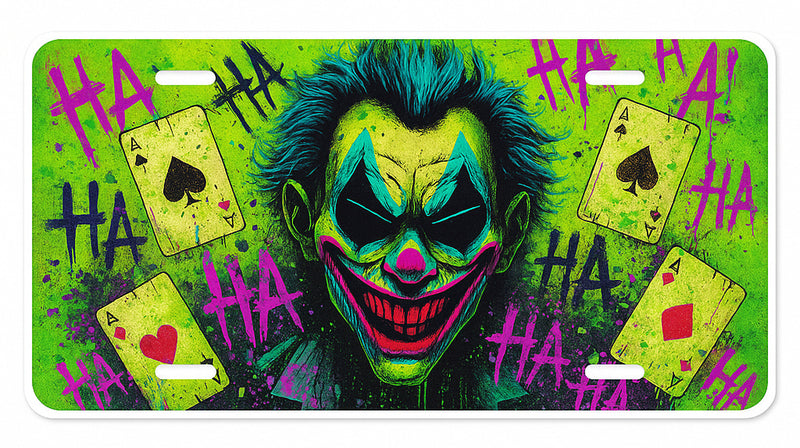 Joker License Plate Frame - Green Venom Edition