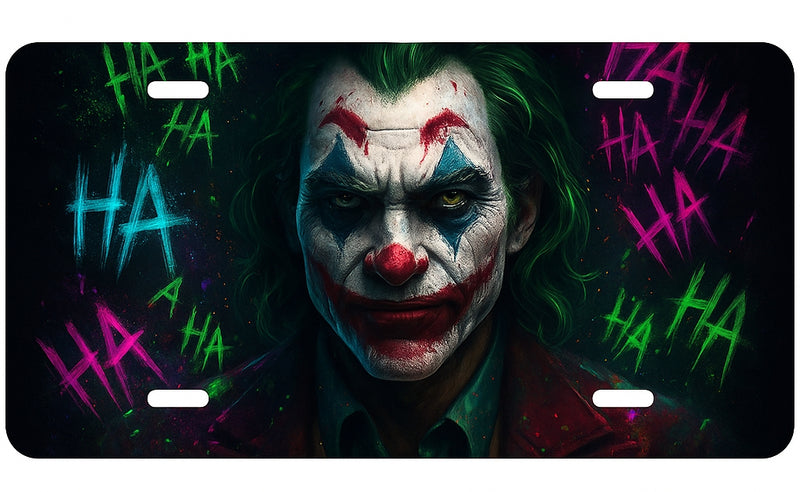 Classic Joker License Plate Frame - Spooky Halloween Gift