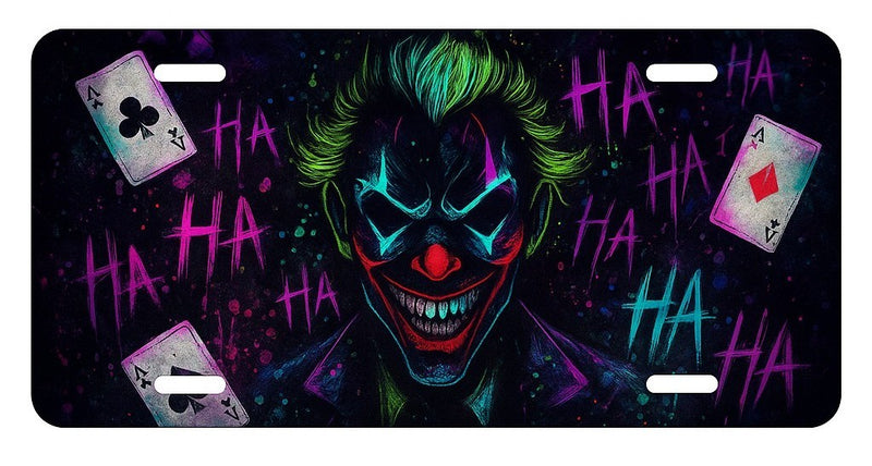 Joker License Plate Frame - Dark Knight Halloween Gift