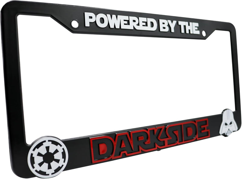 Star Wars "Powered by the Darkside" 3D Raised License Plate Frame