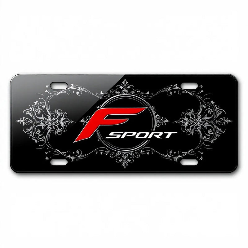 Lexus F-Sport Black License Plate - Premium Automotive Accessory