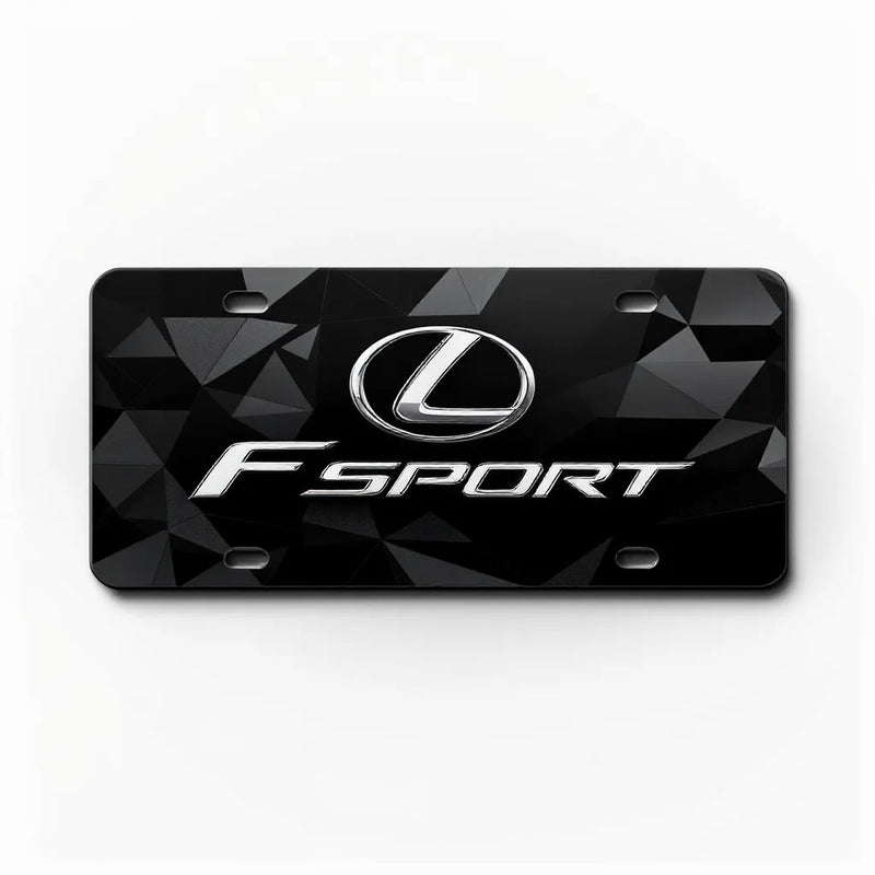 Lexus F-Sport Black License Plate - Premium Automotive Accessory