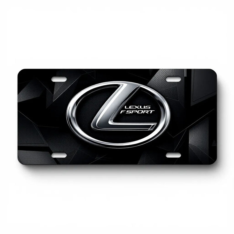 Lexus F-Sport Black License Plate - Premium Automotive Accessory