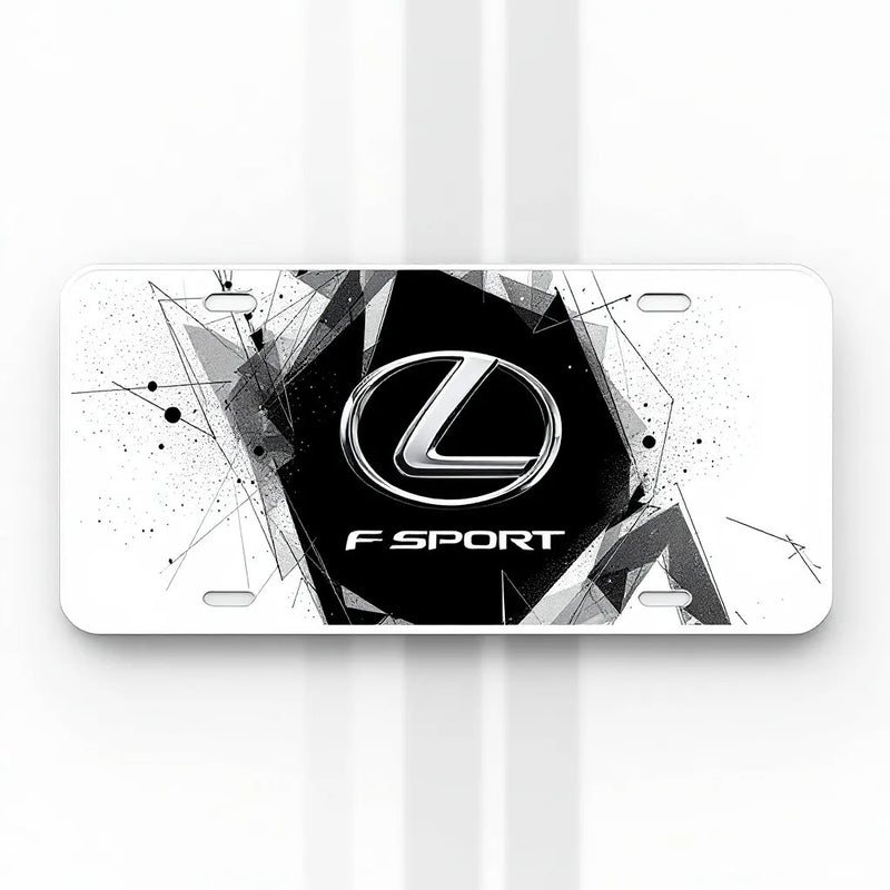 Lexus F-Sport Black License Plate - Premium Automotive Accessory