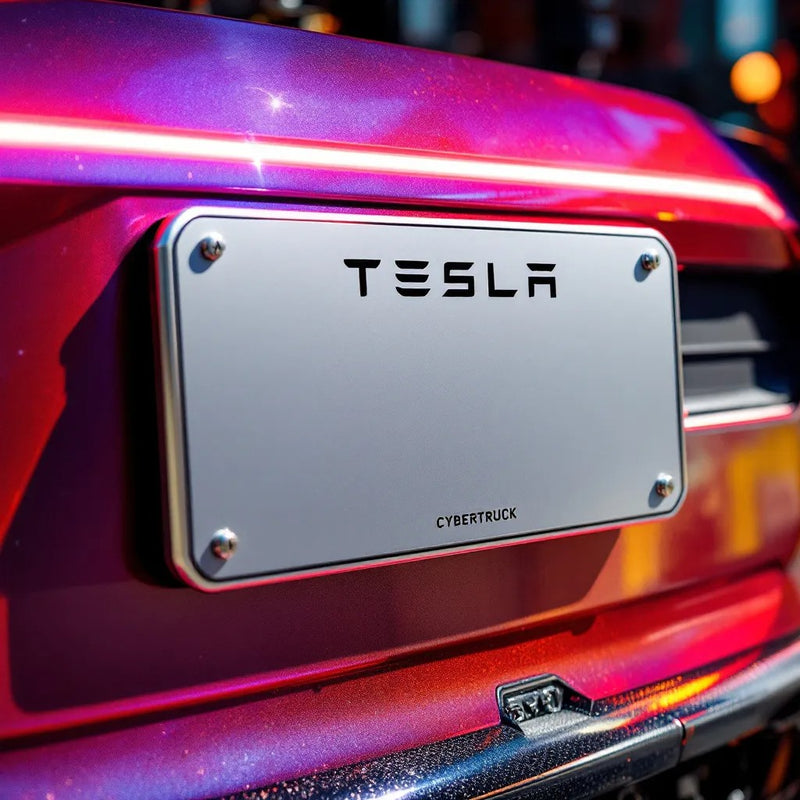 Tesla Cybertruck License Plate - Mars Edition