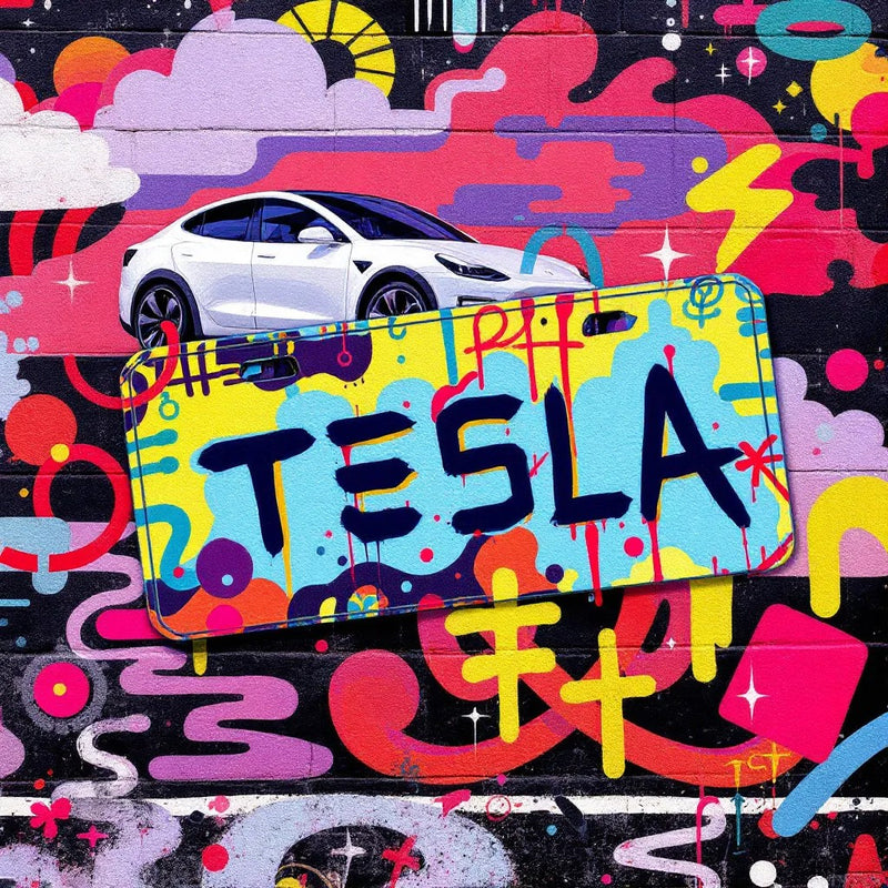 Tesla Cybertruck License Plate - Mars Edition