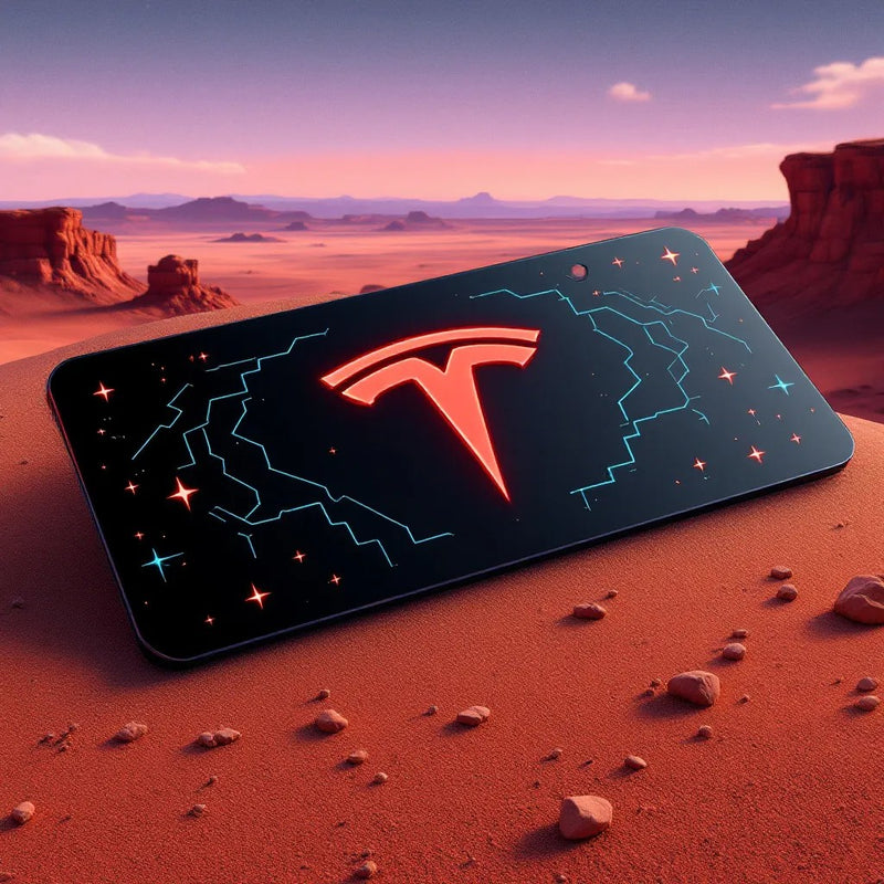 Tesla Cybertruck License Plate - Mars Edition