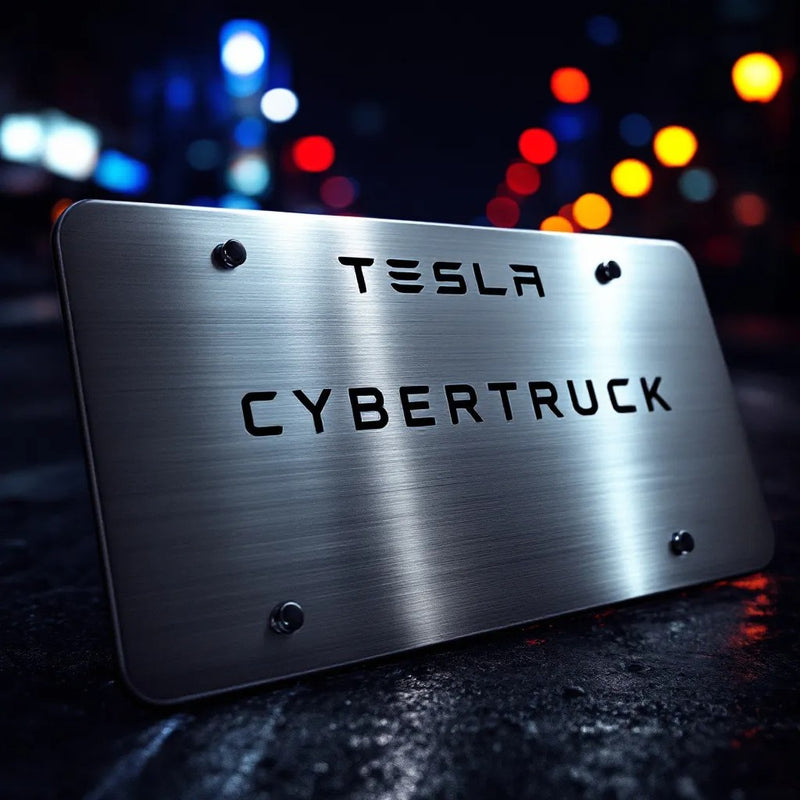 Tesla Cybertruck License Plate - Mars Edition