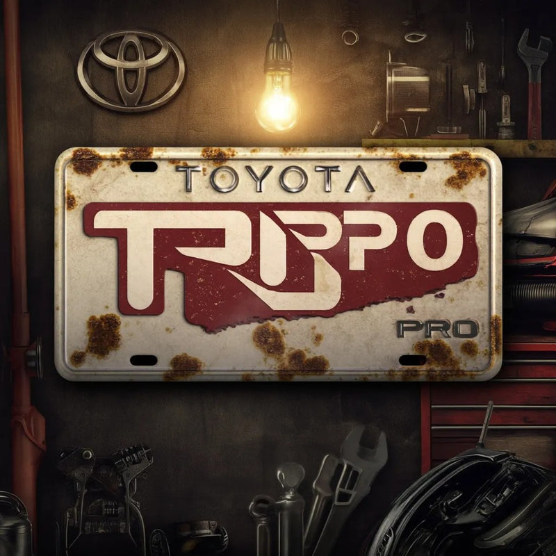 Toyota TRD Pro License Plate - Vintage Style Metal Sign