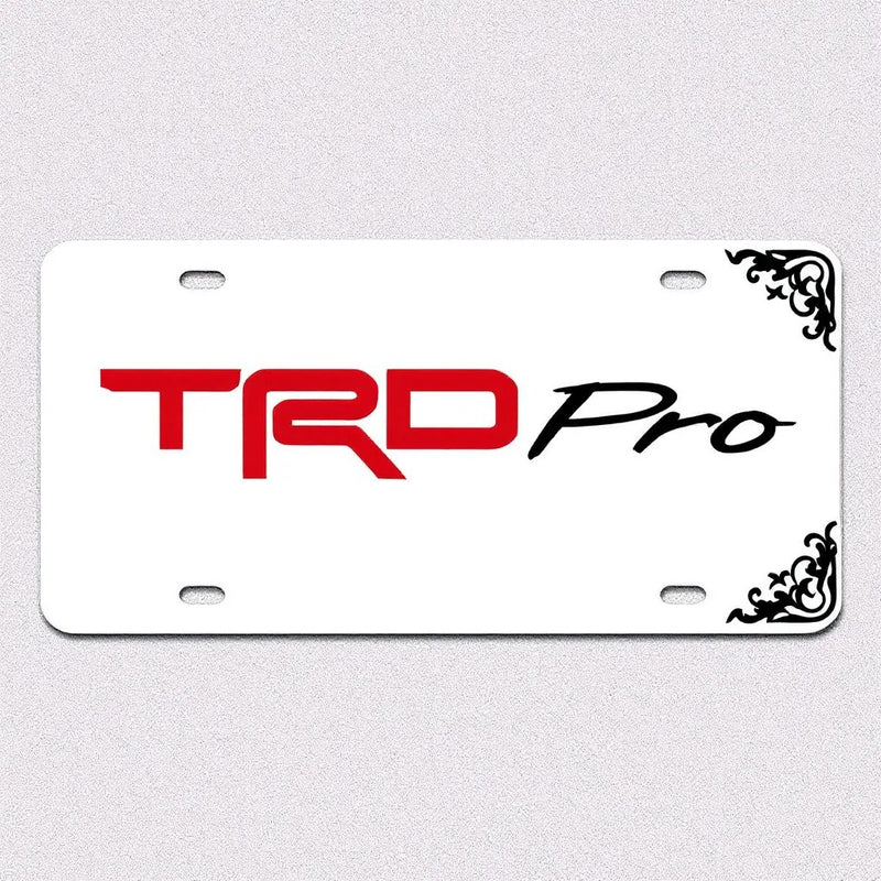 Toyota TRD Pro License Plate - Vintage Style Metal Sign