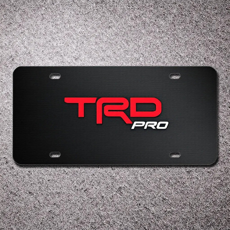 Toyota TRD Pro License Plate - Vintage Style Metal Sign