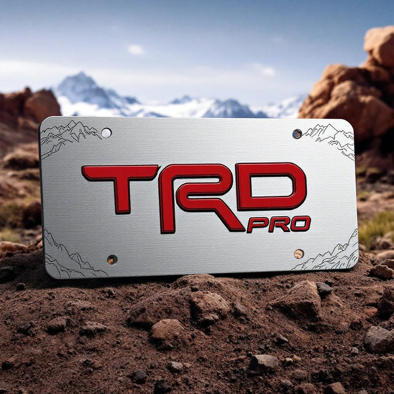 Toyota TRD Pro License Plate - Vintage Style Metal Sign