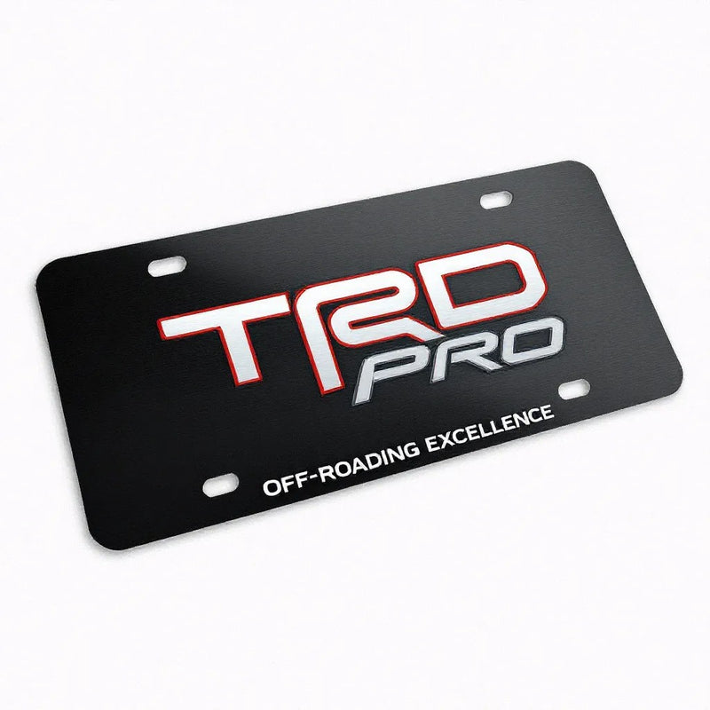 Toyota TRD Pro License Plate - Vintage Style Metal Sign