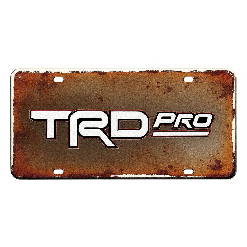 Toyota TRD Pro License Plate - Vintage Style Metal Sign
