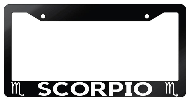 Glossy Black License Plate Frame Auto Accessory Scorpio  Mod-GRAPH9856236-7409