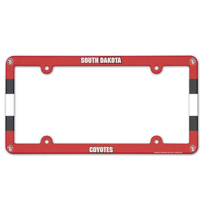 NCAA South Dakota Coyotes Plastic License Plate Frame