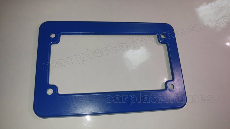 BLUE MOTORCYCLE scooter blank plastic License Plate Frame