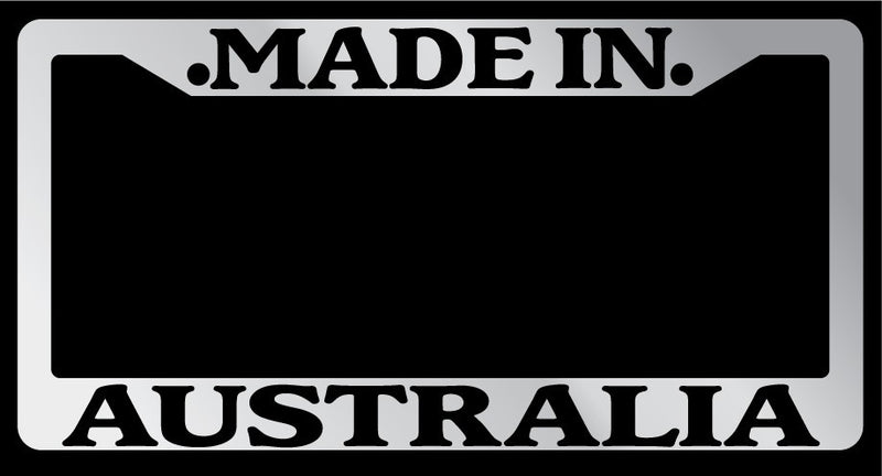 Chrome METAL License Plate Frame Made In Australia Auto Accessory 1072  Mod-GRAPH9856236-10008