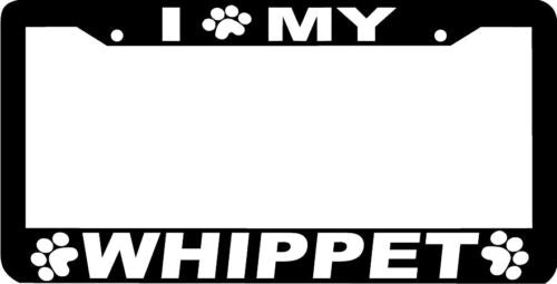 WHIPPET DOG PAW PRINT License Plate Frame