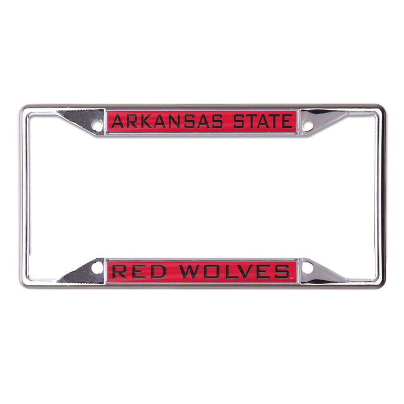 NCAA Arkansas State Red Wolves Metal Inlaid Acrylic License Plate Frame