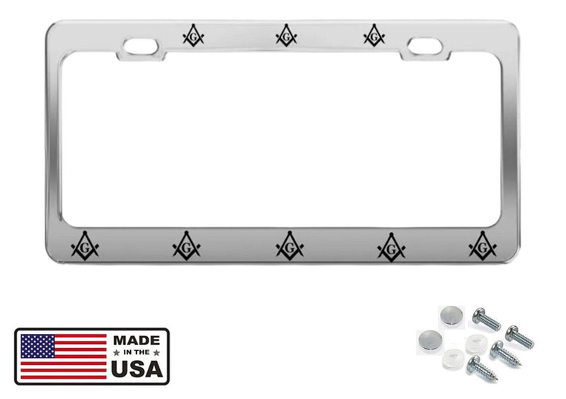 MASON Sign Chrome HEAVY DUTY Metal License Plate Frame Holder