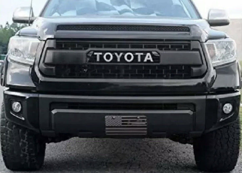 USA American Flag Metal Embossed License Plate (12"x6", Black)