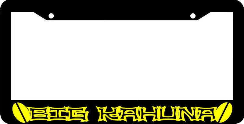 BIG KAHUNA surf board License Plate Frame