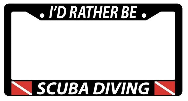 Black License Plate Frame I&