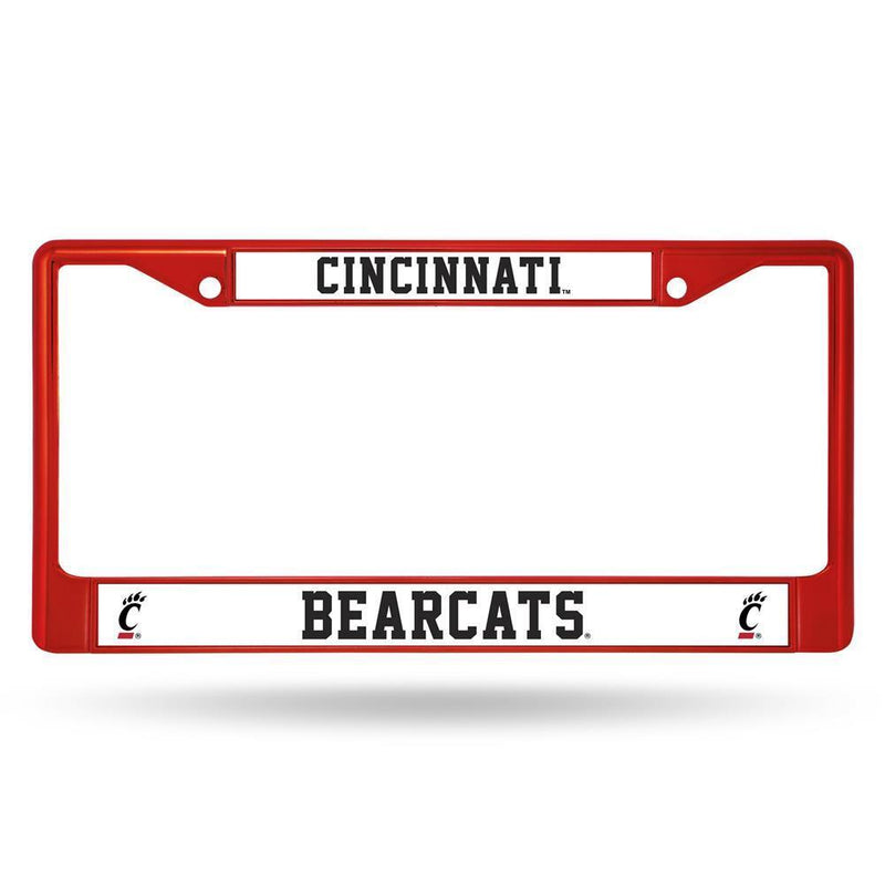 NCAA Cincinnati Bearcats Team Color Chrome License Plate Frame