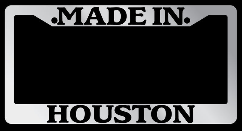 Chrome License Plate Frame Made in Houston Auto Accessory 1372  Mod-GRAPH9856236-6515
