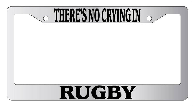 Chrome METAL License Plate Frame THERE&