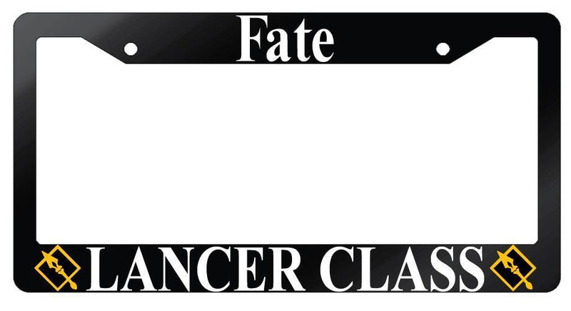 Fate Lancer Class Glossy Black Plastic License Plate Frame Anime  Mod-GRAPH9856236-7503