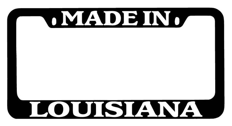 Black METAL License Plate Frame Made In Louisiana Auto Accessory 1655  Mod-GRAPH9856236-9143
