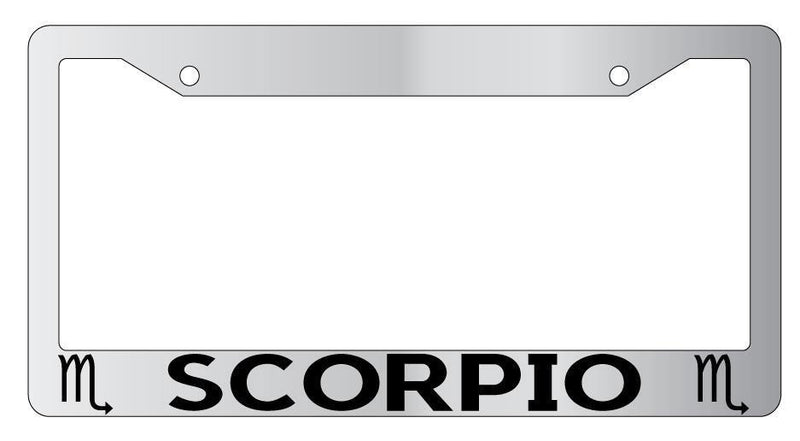 Chrome License Plate Frame Auto Accessory Scorpio  Mod-GRAPH9856236-5231
