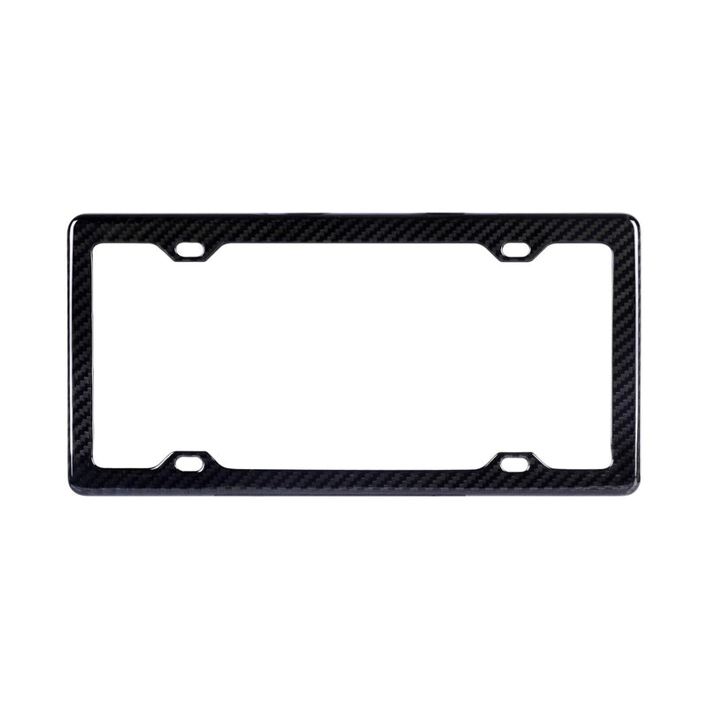 REAL 100% CARBON FIBER LICENSE Plate Frame COVER ORIGINAL 3K TWILL JDM /FF F v3