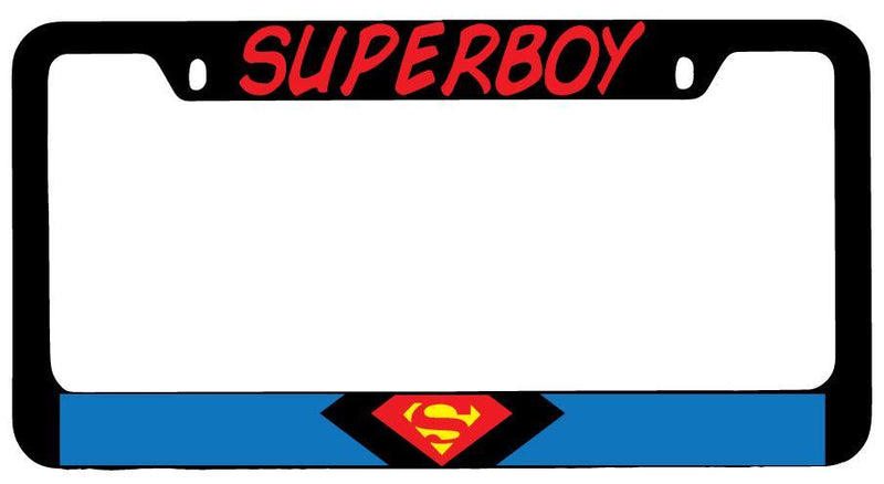 Superboy Black METAL License Plate Frame Auto Accessory DC  Mod-GRAPH9856236-7920