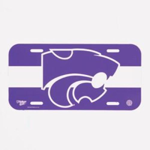 NCAA Kansas State Plastic License Plate