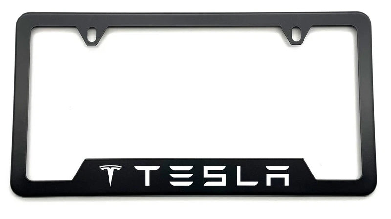Tesla laser engraved Stainless License Plate Frame B fit Tesla rust free