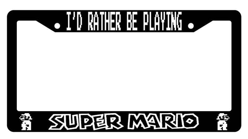 Black License Plate Frame I&