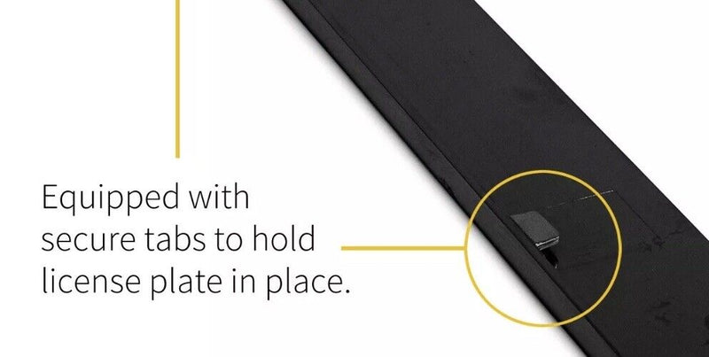 20 Black Blank License Plate Frames- Plain Plastic Cover Tag Holder Black New