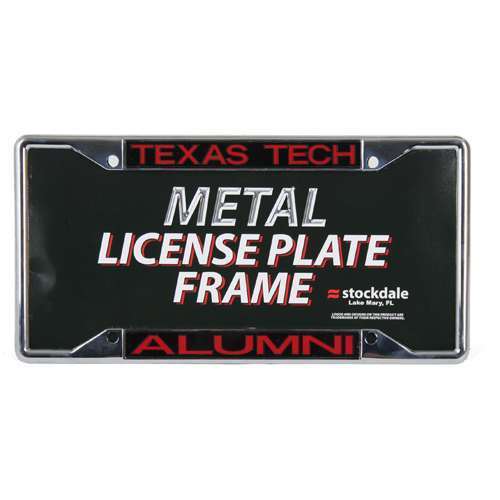 NCAA Texas Tech Red Raiders Metal Alumni Inlaid Acrylic License Plate Frame