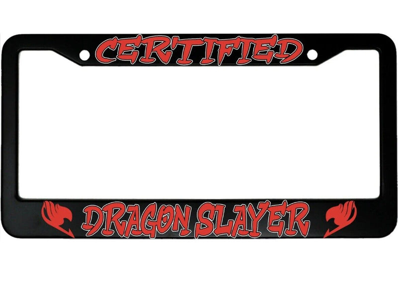 Certified Dragon Slayer Aluminum Car License Plate Frame