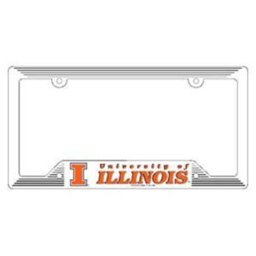 NCAA Illinois Fighting Illini Plastic License Plate Frame